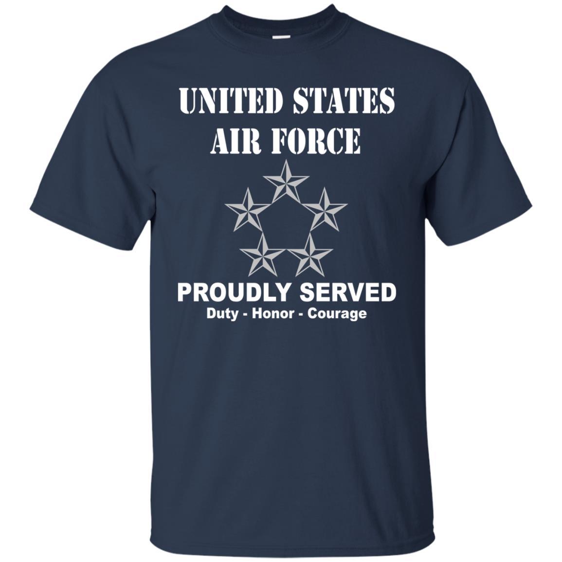 US Air Force O-10 General of the Air Force GAF O10 General Officer Ranks Men Front T Shirt For Air Force-TShirt-USAF-Veterans Nation