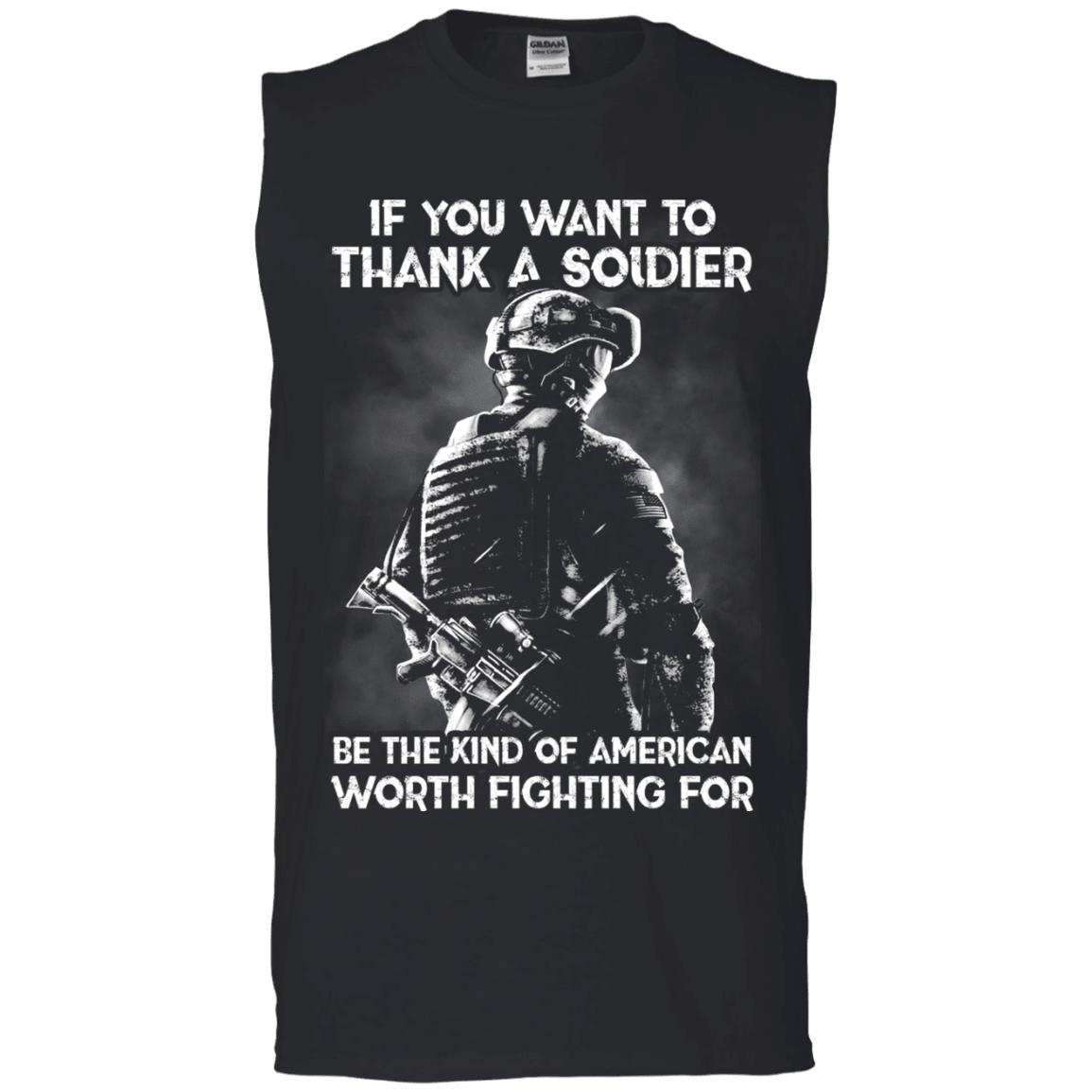 Military T-Shirt "If You Want To Thank A Soldier"-TShirt-General-Veterans Nation