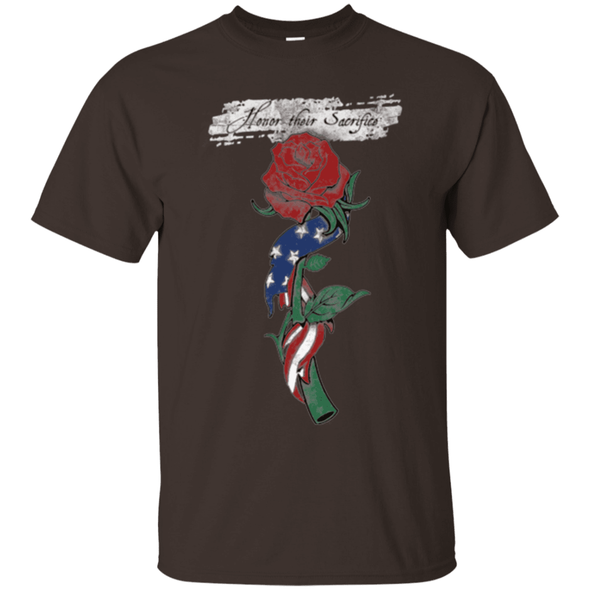 Military T-Shirt "Honor Their Sacrifice"-TShirt-General-Veterans Nation