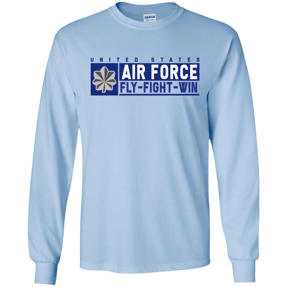 US Air Force O-5 Lieutenant Colonel Fly - Fight - Win T-Shirt On Front For Men-TShirt-USAF-Veterans Nation