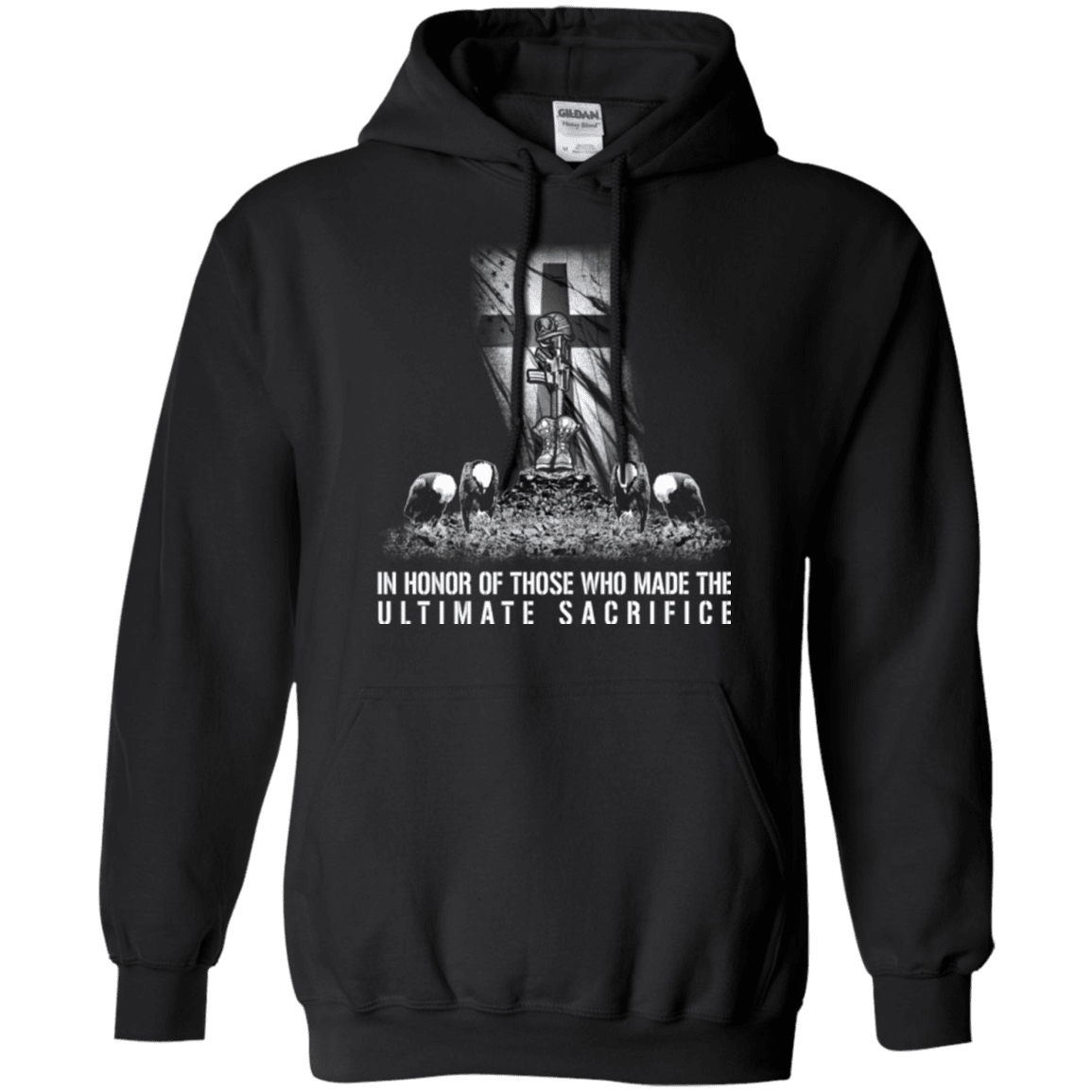Military T-Shirt "In Honor of Those Who Made The Ultimate Sacrifice"-TShirt-General-Veterans Nation