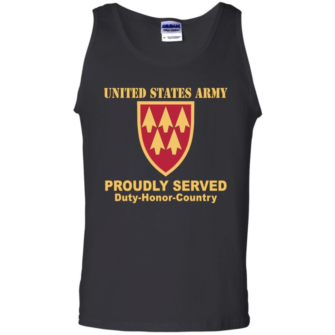 US ARMY 32ND AIR AND MISSILE DEFENSE COMMAND - Proudly Served T-Shirt On Front For Men-TShirt-Army-Veterans Nation