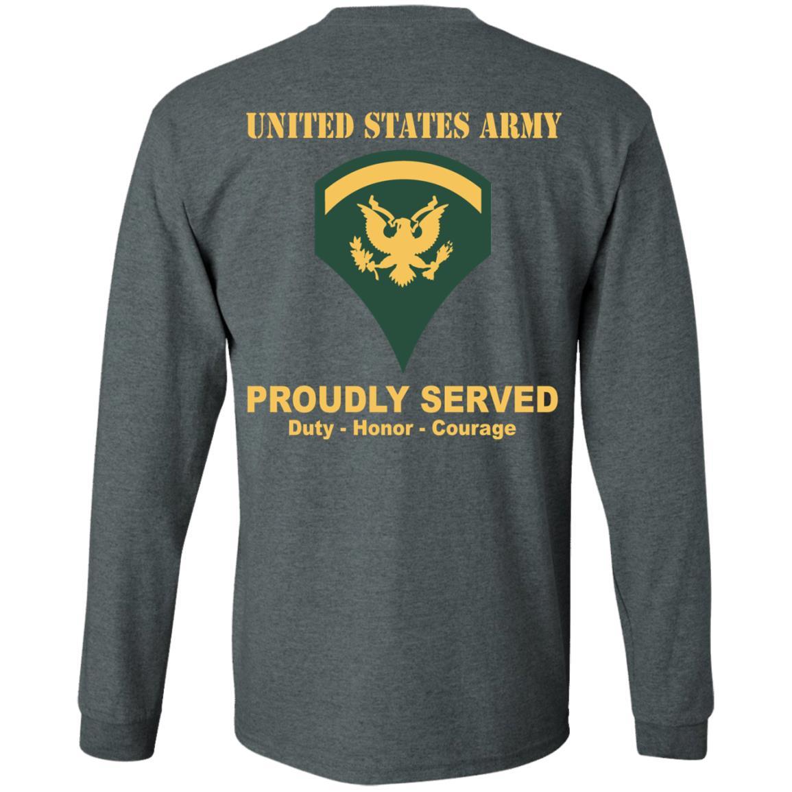 US Army E-5 SPC E5 Specialist Ranks Men Back US Army T Shirt-TShirt-Army-Veterans Nation