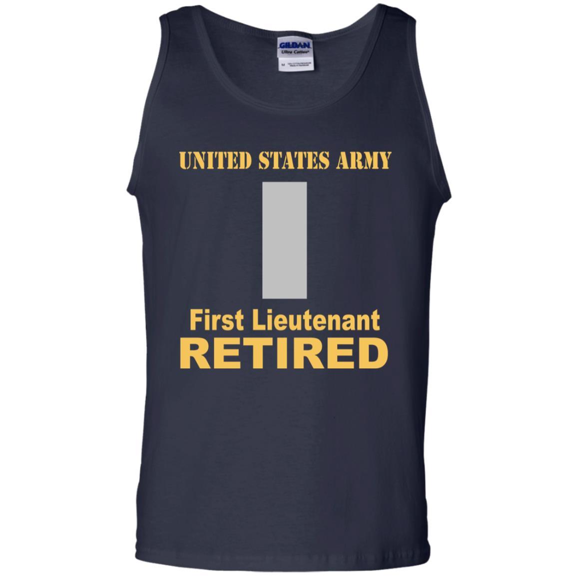 US Army O-2 First Lieutenant O2 1LT Commissioned Officer Retired Men T Shirt On Front-TShirt-Army-Veterans Nation