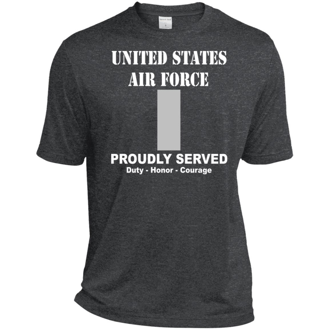 US Air Force O-2 First Lieutenant 1st L O2 Commissioned Officer Ranks T shirt Sport-Tek Tall Pullover Hoodie - T-Shirt-TShirt-USAF-Veterans Nation