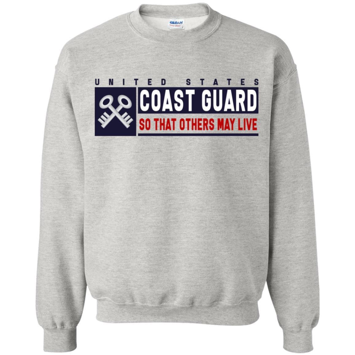 US Coast Guard Storekeeper SK Logo- So that others may live Long Sleeve - Pullover Hoodie-TShirt-USCG-Veterans Nation