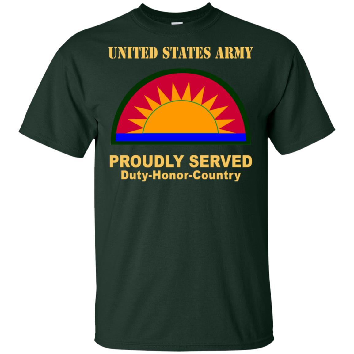 US ARMY 41ST INFANTRY BRIGADE COMBAT TEAM- Proudly Served T-Shirt On Front For Men-TShirt-Army-Veterans Nation