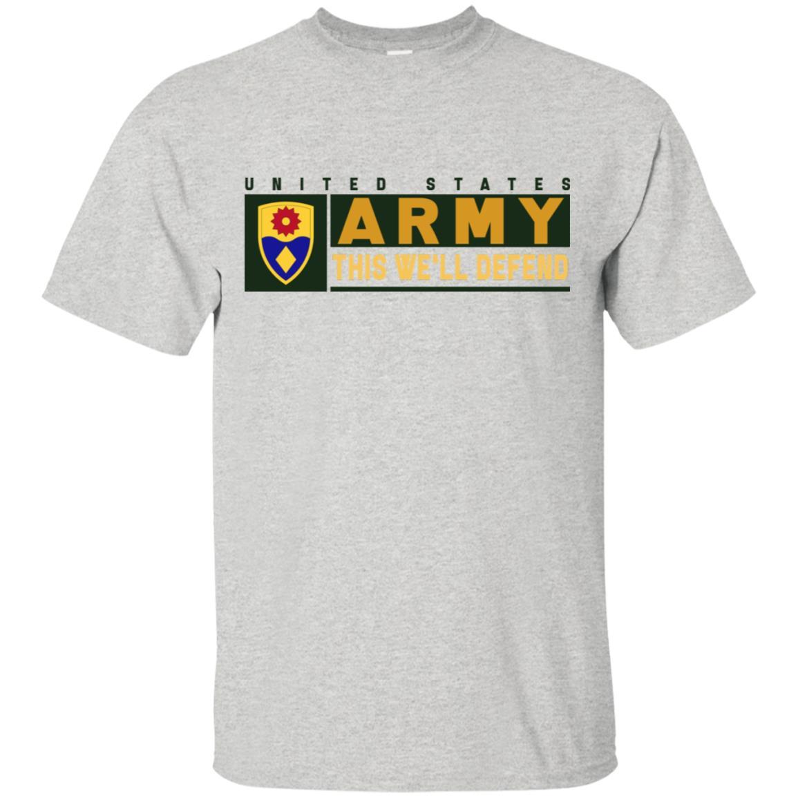 US Army 49TH MILITARY POLICE BRIGADE- This We'll Defend T-Shirt On Front For Men-TShirt-Army-Veterans Nation