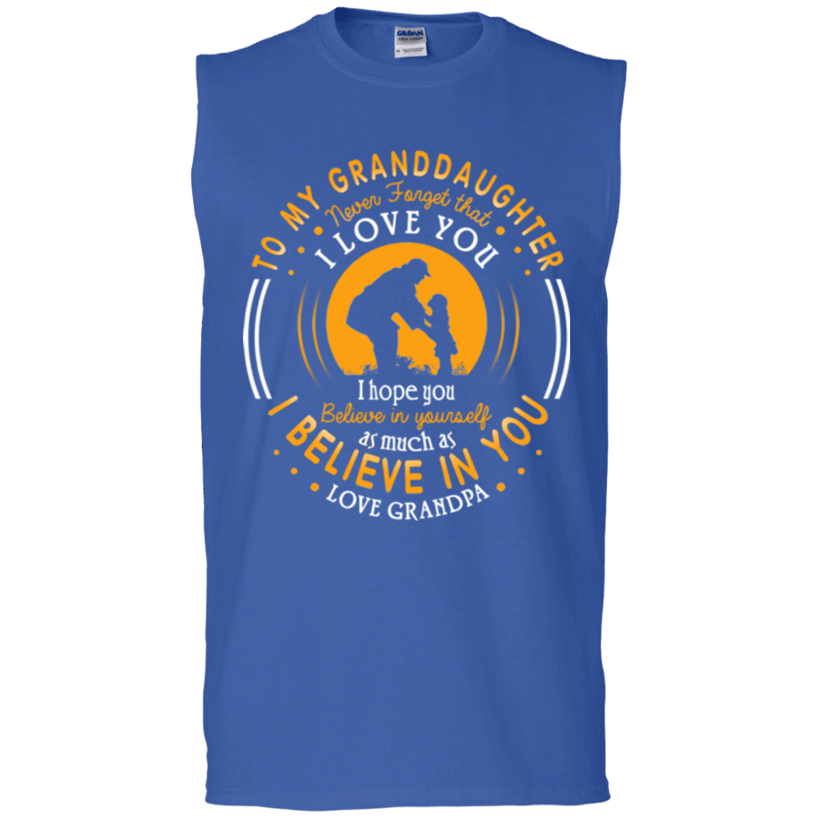 Military T-Shirt "TO MY GRANDDAUGHTER I BELIVE IN YOU"-TShirt-General-Veterans Nation