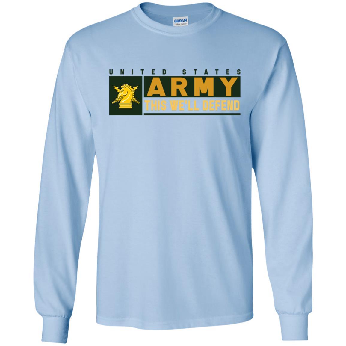 US Army Psychological Ops- This We'll Defend T-Shirt On Front For Men-TShirt-Army-Veterans Nation