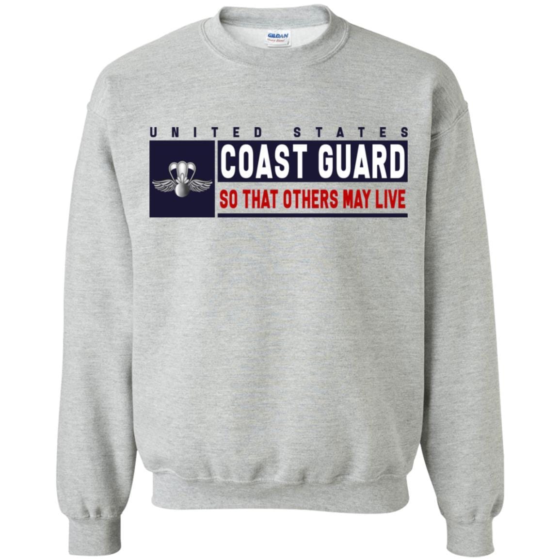 USCG AVIATION SURVIVAL TECHNICIAN AST Logo- So that others may live Long Sleeve - Pullover Hoodie-TShirt-USCG-Veterans Nation