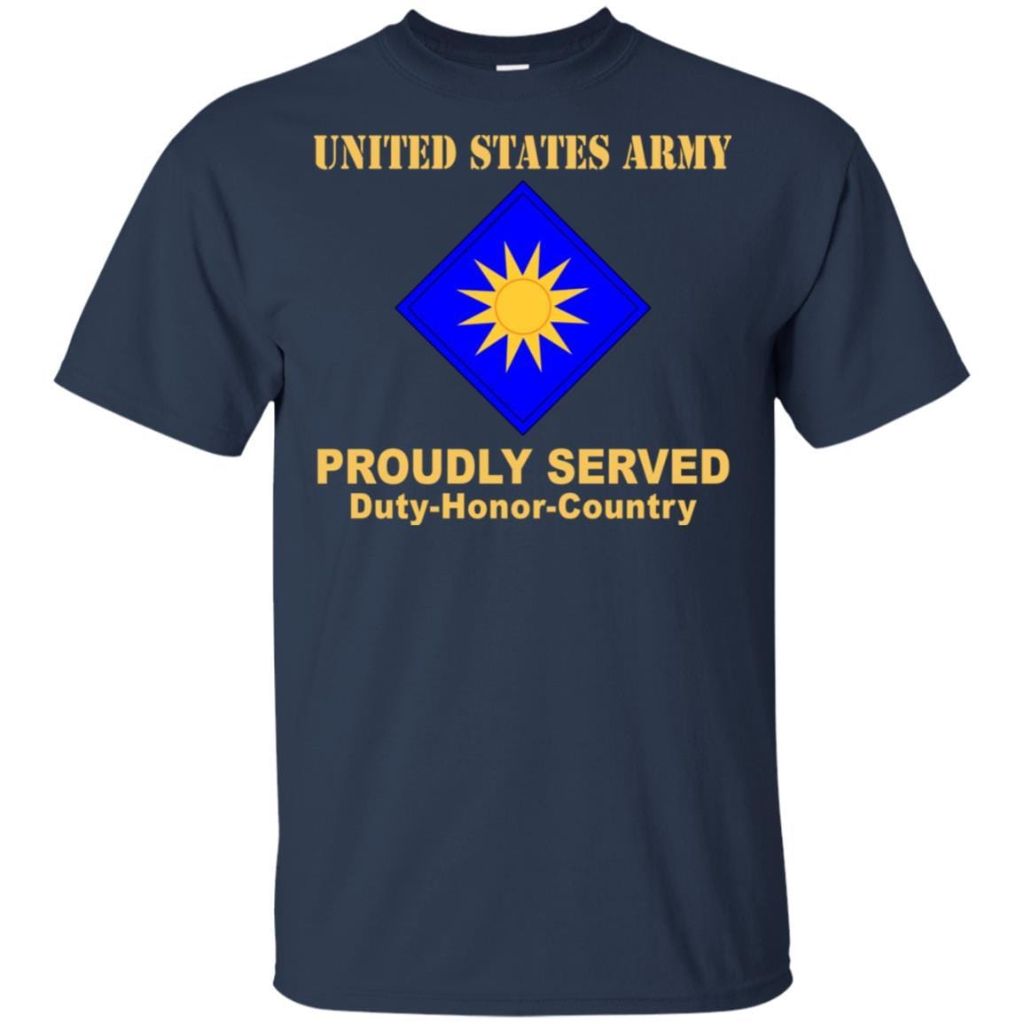 US ARMY 40TH INFANTRY DIVISION- Proudly Served T-Shirt On Front For Men-TShirt-Army-Veterans Nation