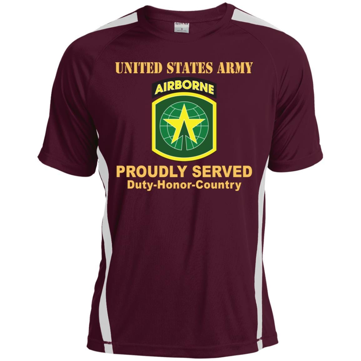 US ARMY 16TH MILITARY POLICE BRIGADE- Proudly Served T-Shirt On Front For Men-TShirt-Army-Veterans Nation