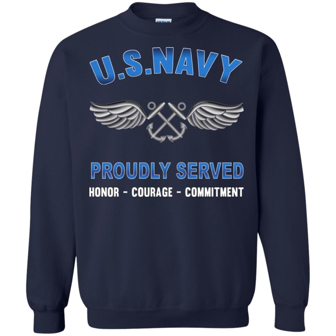 U.S Navy Aviation Boatswain's Mate Navy AB - Proudly Served T-Shirt For Men On Front-TShirt-Navy-Veterans Nation