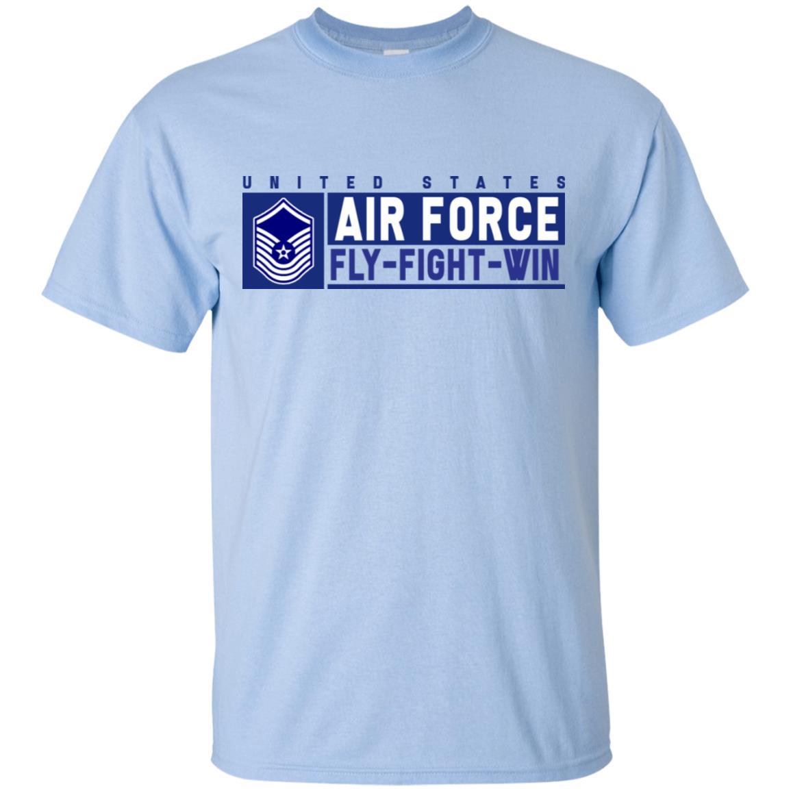 US Air Force E-8 Senior Master Sergeant Old Style Fly - Fight - Win T-Shirt On Front For Men-TShirt-USAF-Veterans Nation