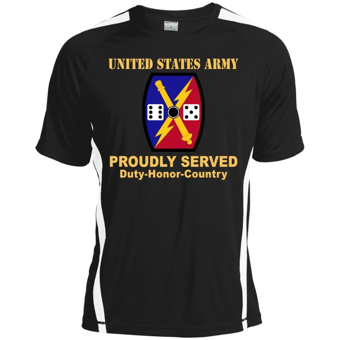 US ARMY 65 FIRES BRIGADE - Proudly Served T-Shirt On Front For Men-TShirt-Army-Veterans Nation