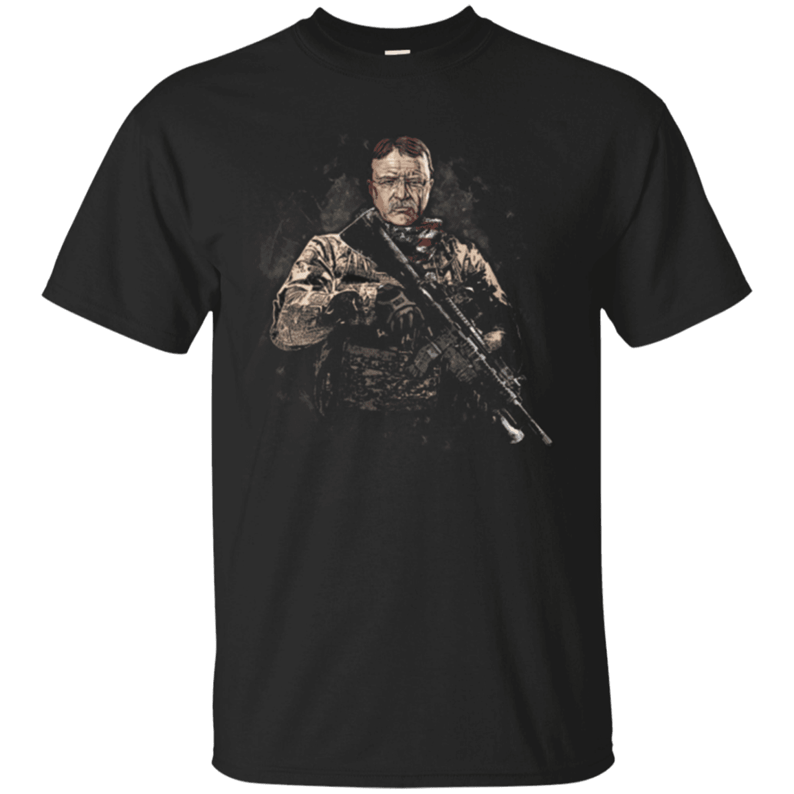 Military T-Shirt "Teddy Roosevelt Soldier Presidents"-TShirt-General-Veterans Nation
