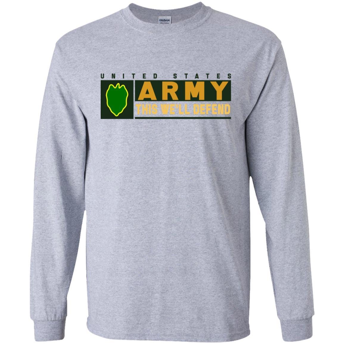 US Army 24th Infantry Division- This We'll Defend T-Shirt On Front For Men-TShirt-Army-Veterans Nation