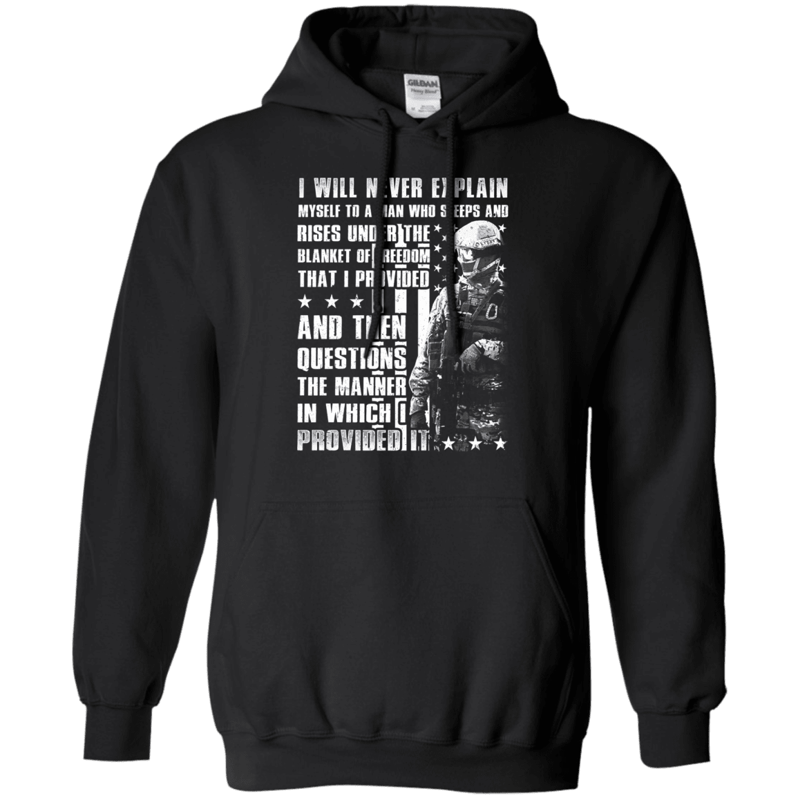 Military T-Shirt "I Will Never Explain Myself To A Man"-TShirt-General-Veterans Nation