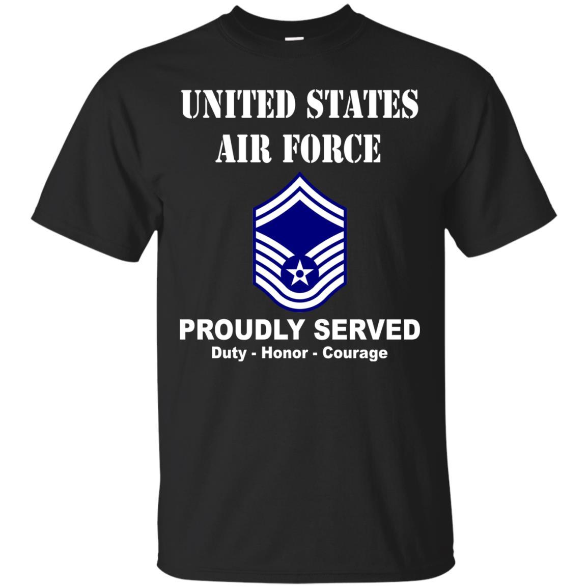 US Air Force E-8 Senior Master Sergeant SMSgt E8 Noncommissioned Officer Men Front T Shirt For Air Force-TShirt-USAF-Veterans Nation