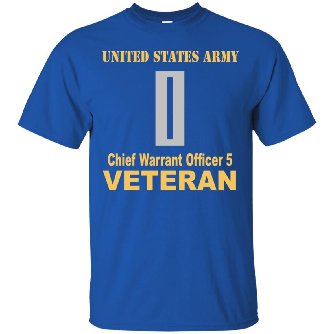 US Army W-5 Chief Warrant Officer 5 W5 CW5 Warrant Officer Veteran Men T Shirt On Front-TShirt-Army-Veterans Nation