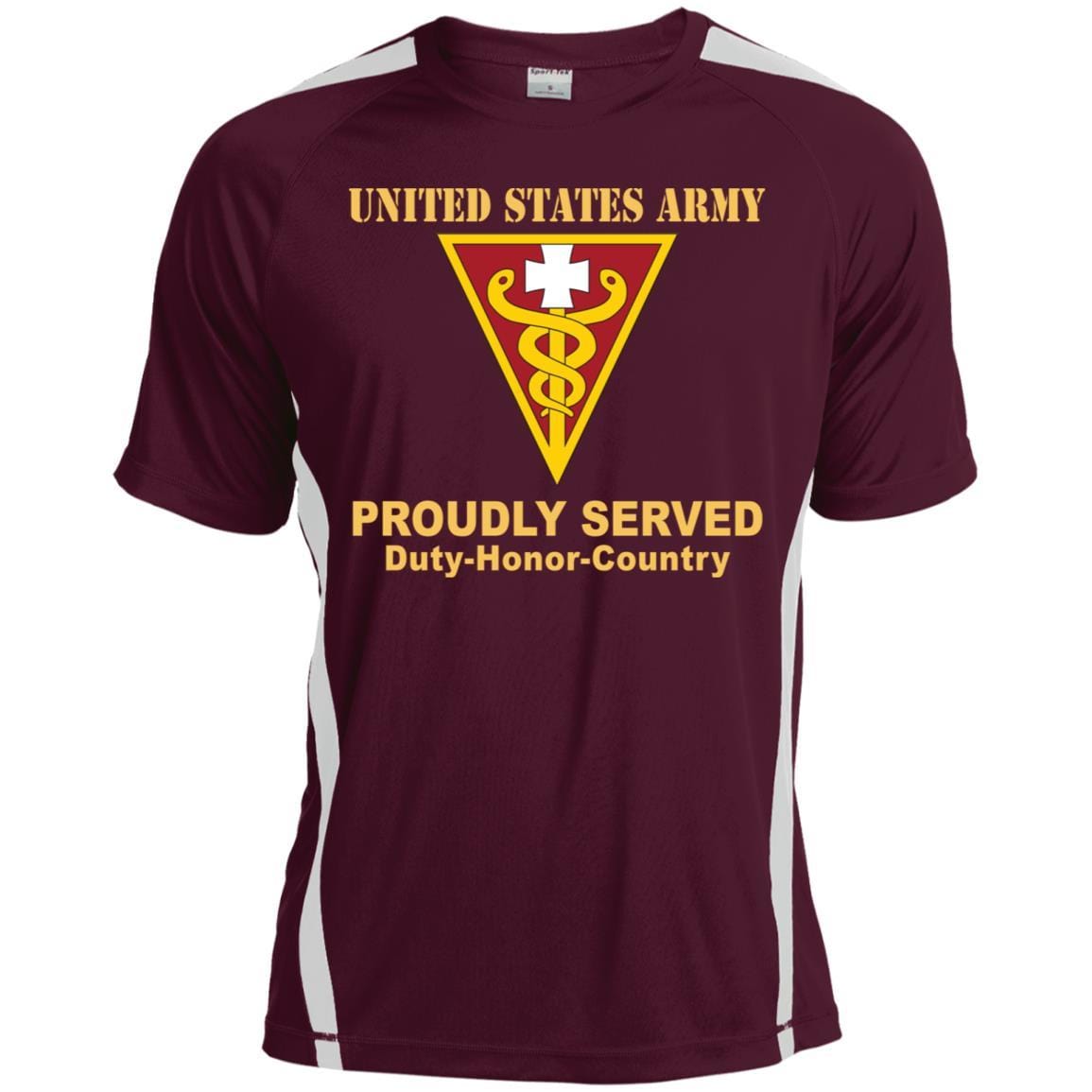 US ARMY 3RD MEDICAL COMMAND- Proudly Served T-Shirt On Front For Men-TShirt-Army-Veterans Nation