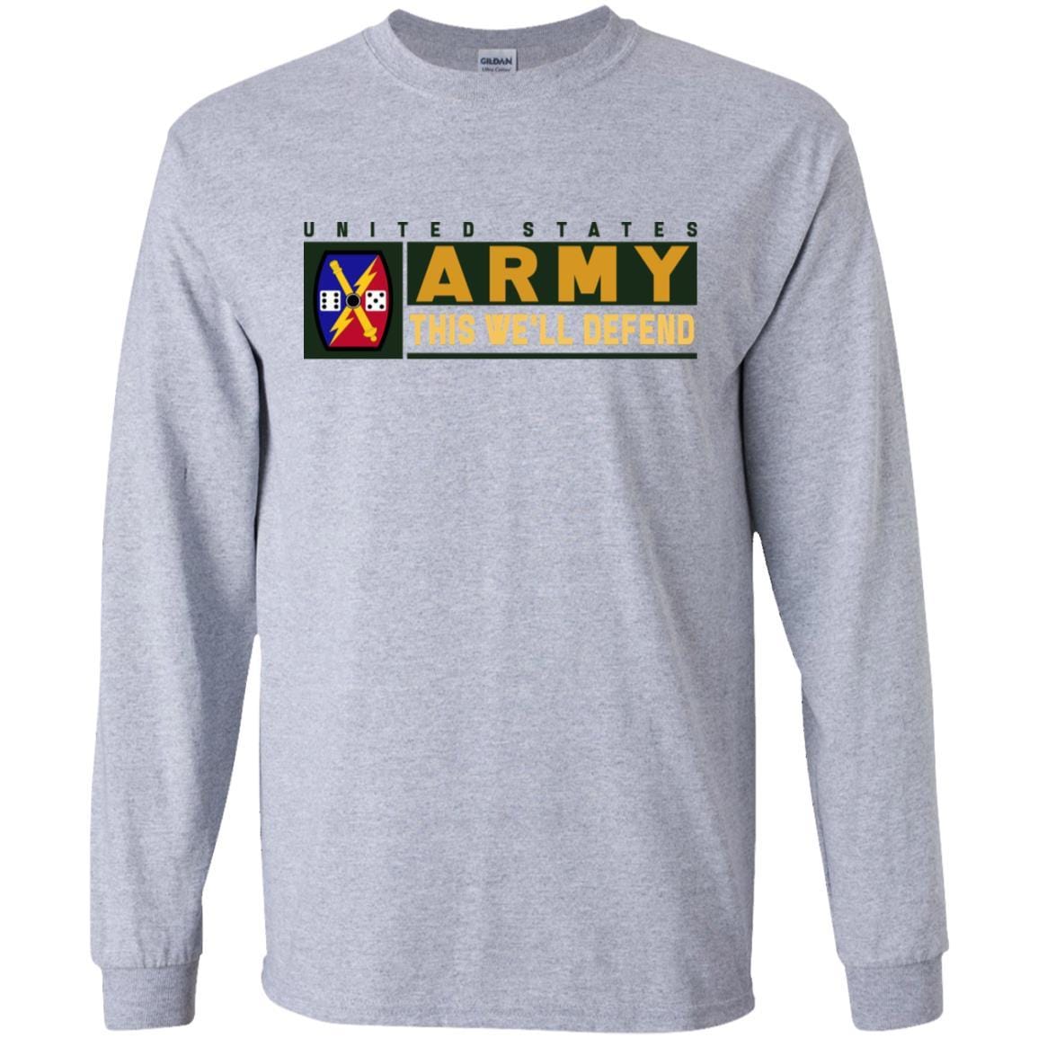 US Army 65 FIRES BRIGADE- This We'll Defend T-Shirt On Front For Men-TShirt-Army-Veterans Nation