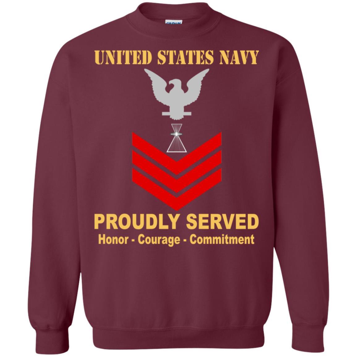 U.S Navy Aviation Photographer's Mate PH E-6 Rating Badges Proudly Served T-Shirt For Men On Front-TShirt-Navy-Veterans Nation