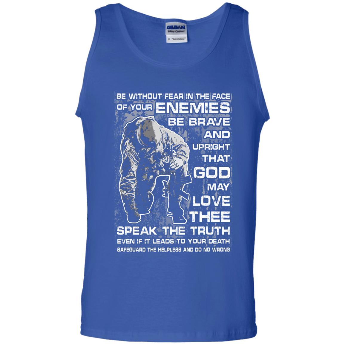 Military T-Shirt "Be without Fear in The Face Men" Front-TShirt-General-Veterans Nation