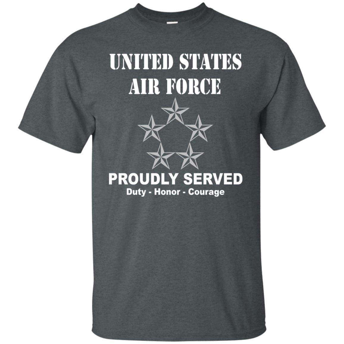 US Air Force O-10 General of the Air Force GAF O10 General Officer Ranks Men Front T Shirt For Air Force-TShirt-USAF-Veterans Nation