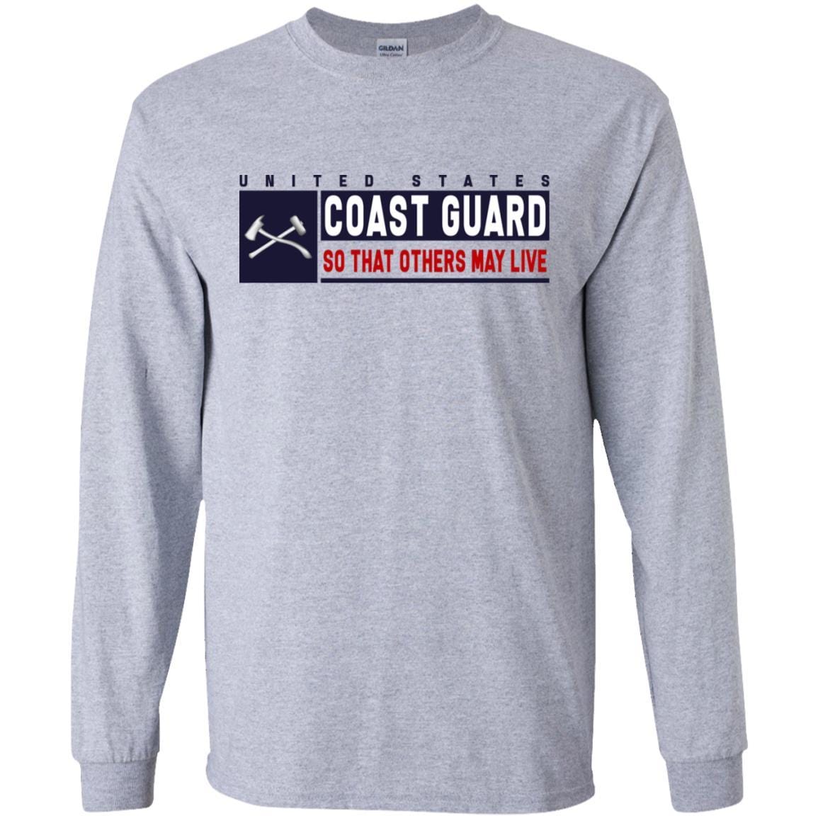 US Coast Guard Damage Controlman DC Logo- So that others may live Long Sleeve - Pullover Hoodie-TShirt-USCG-Veterans Nation