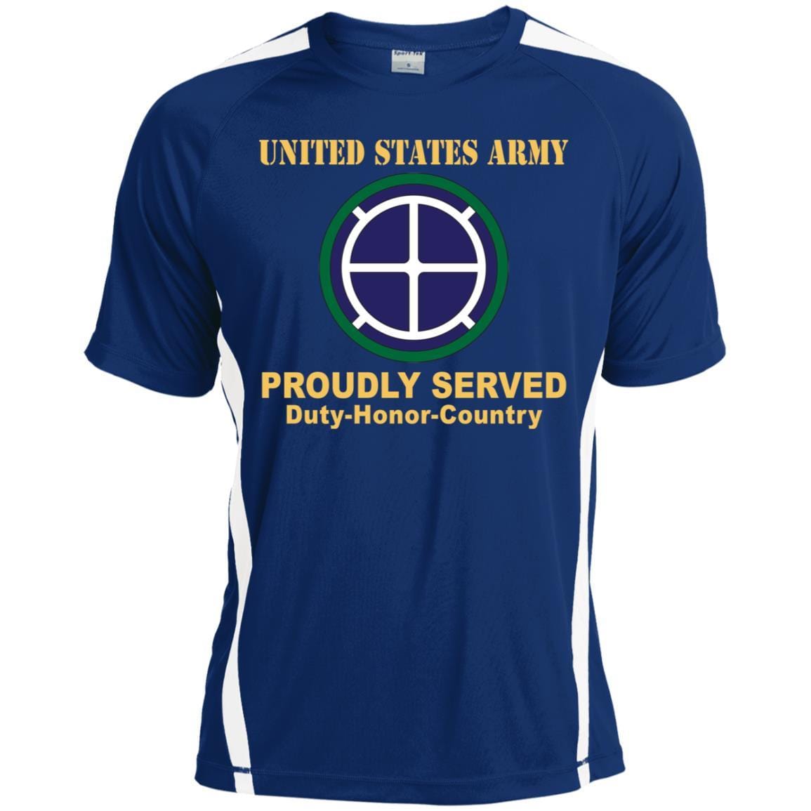 US ARMY 35TH INFANTRY DIVISION - Proudly Served T-Shirt On Front For Men-TShirt-Army-Veterans Nation