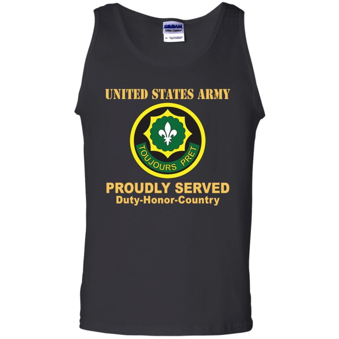 US ARMY 2ND CAVALRY REGIMENT- Proudly Served T-Shirt On Front For Men-TShirt-Army-Veterans Nation
