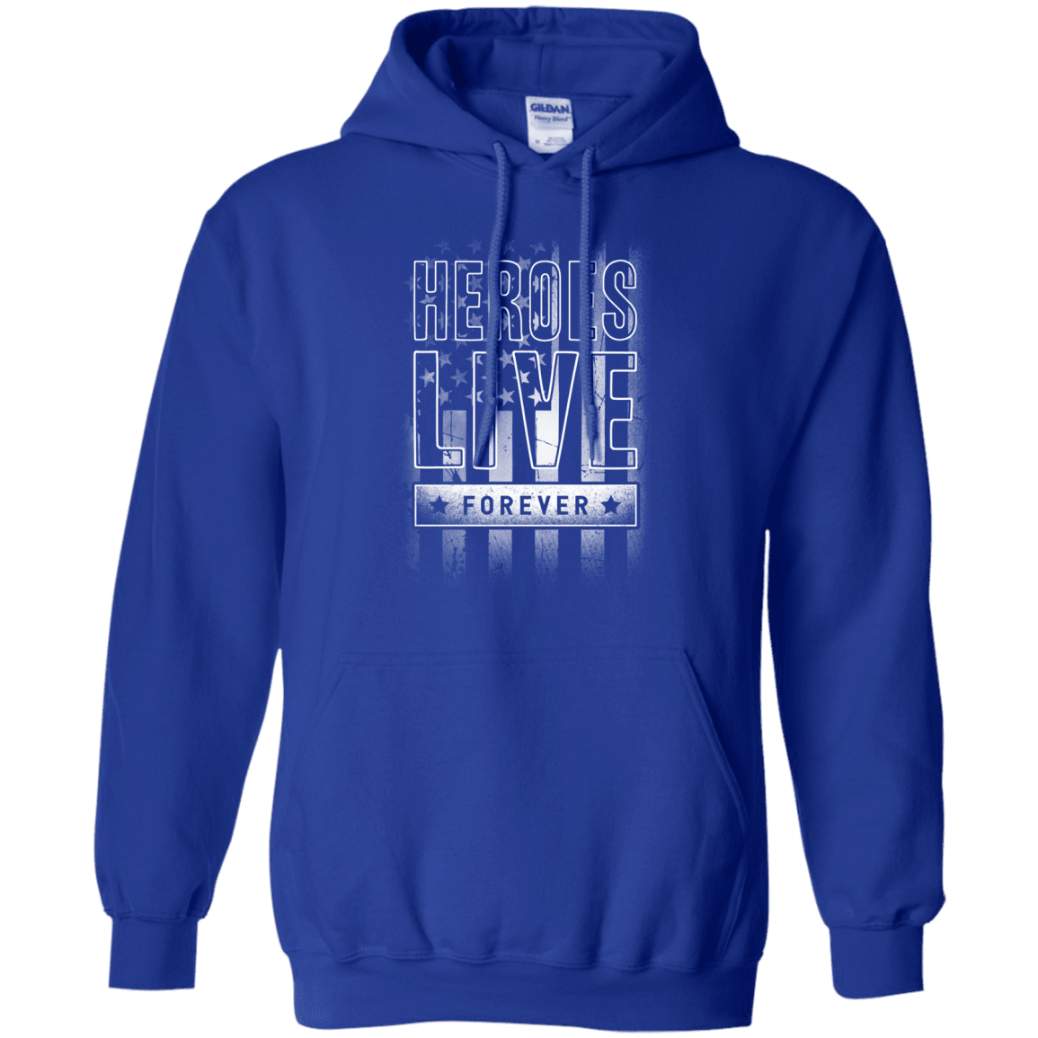 Military T-Shirt "Heroes Live Forever"-TShirt-General-Veterans Nation