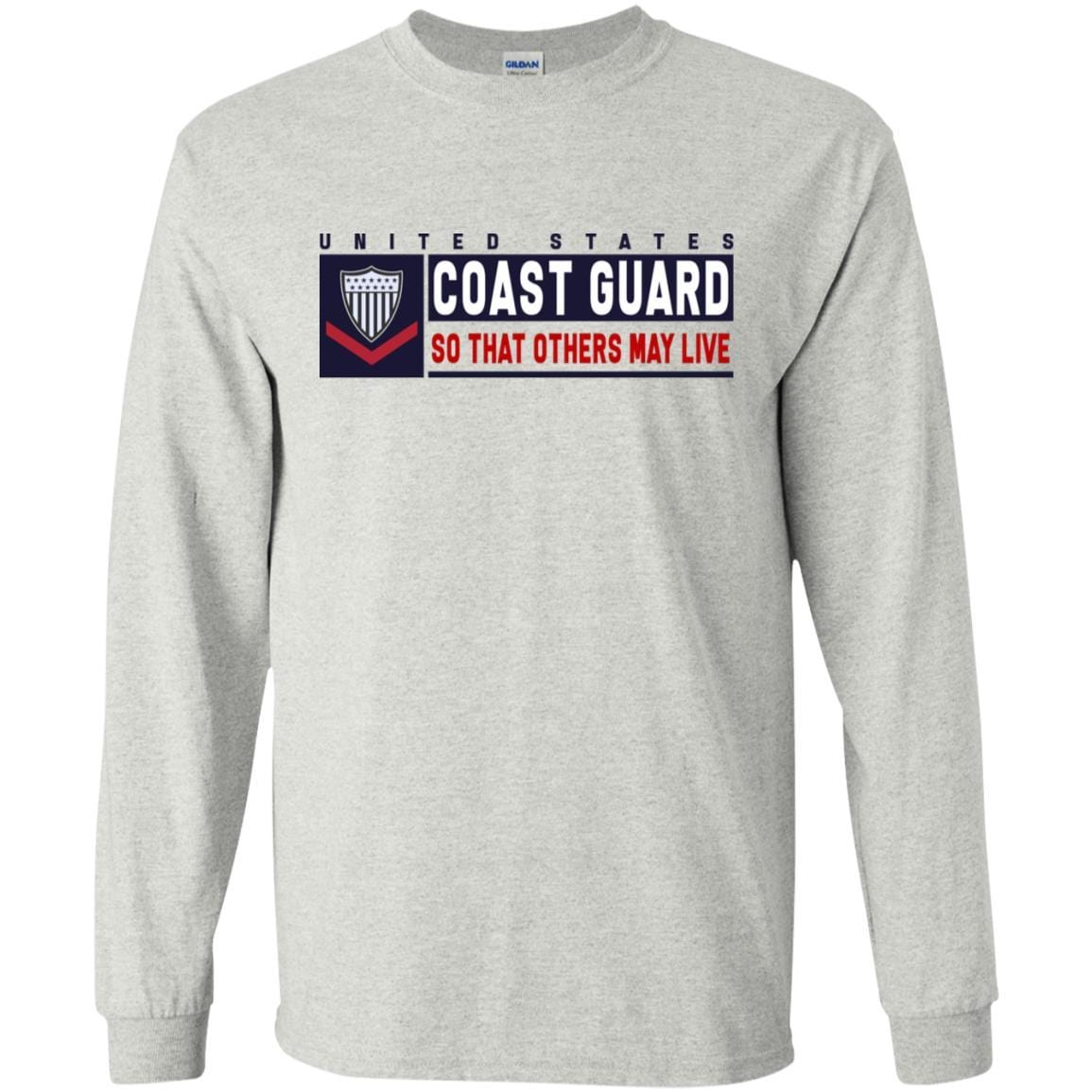 US Coast Guard E-4 Petty Officer Third Class E4 PO3 So That Others May Live Long Sleeve - Pullover Hoodie-TShirt-USCG-Veterans Nation