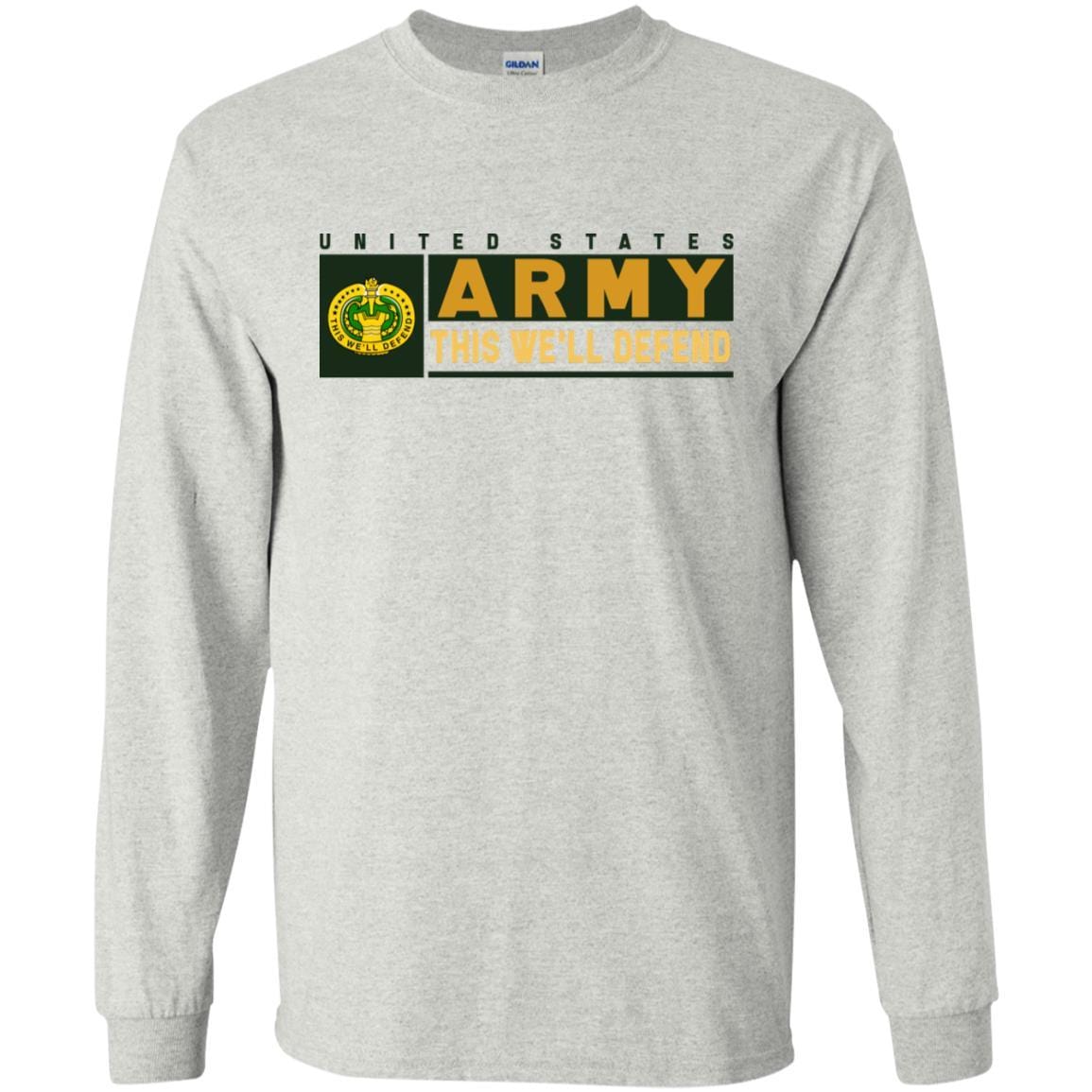 US Army Drill Sergeant- This We'll Defend T-Shirt On Front For Men-TShirt-Army-Veterans Nation