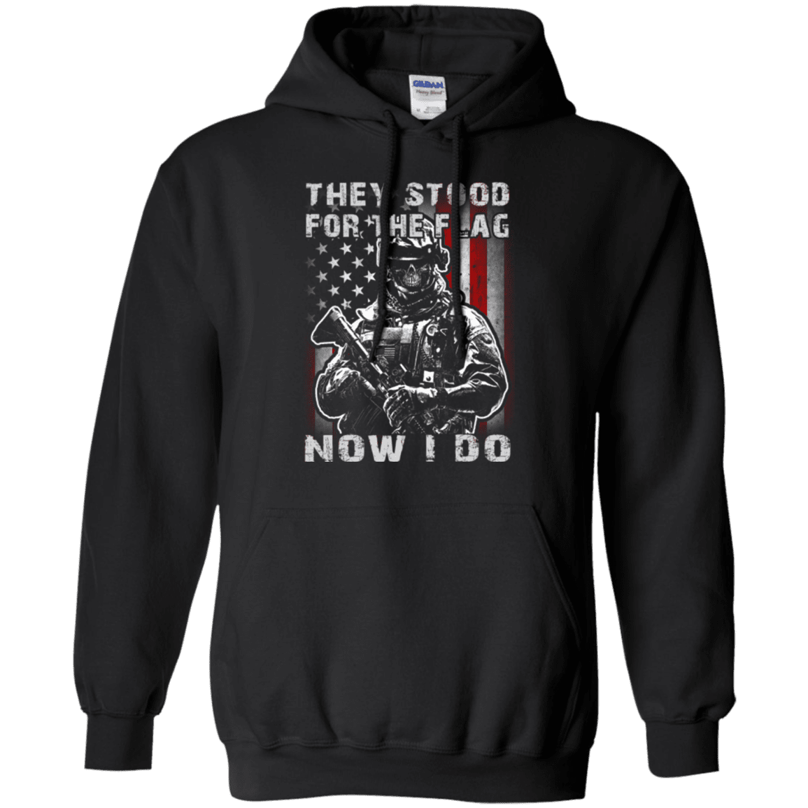 Military T-Shirt "They Stood For The Flag Now I Do"-TShirt-General-Veterans Nation