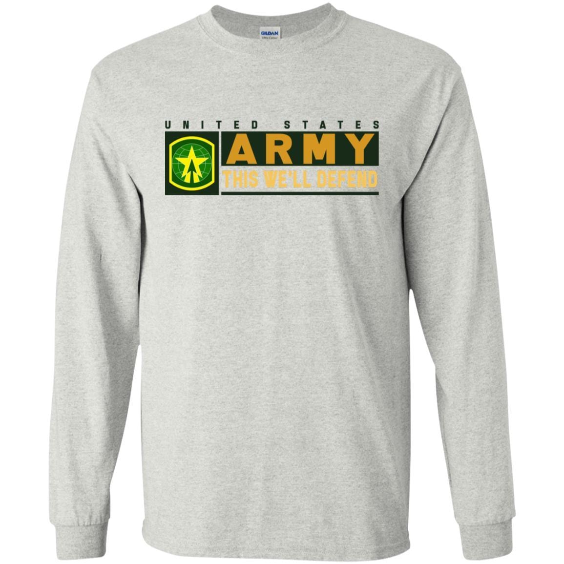 US Army 16TH MILITARY POLICE BRIGADE- This We'll Defend T-Shirt On Front For Men-TShirt-Army-Veterans Nation