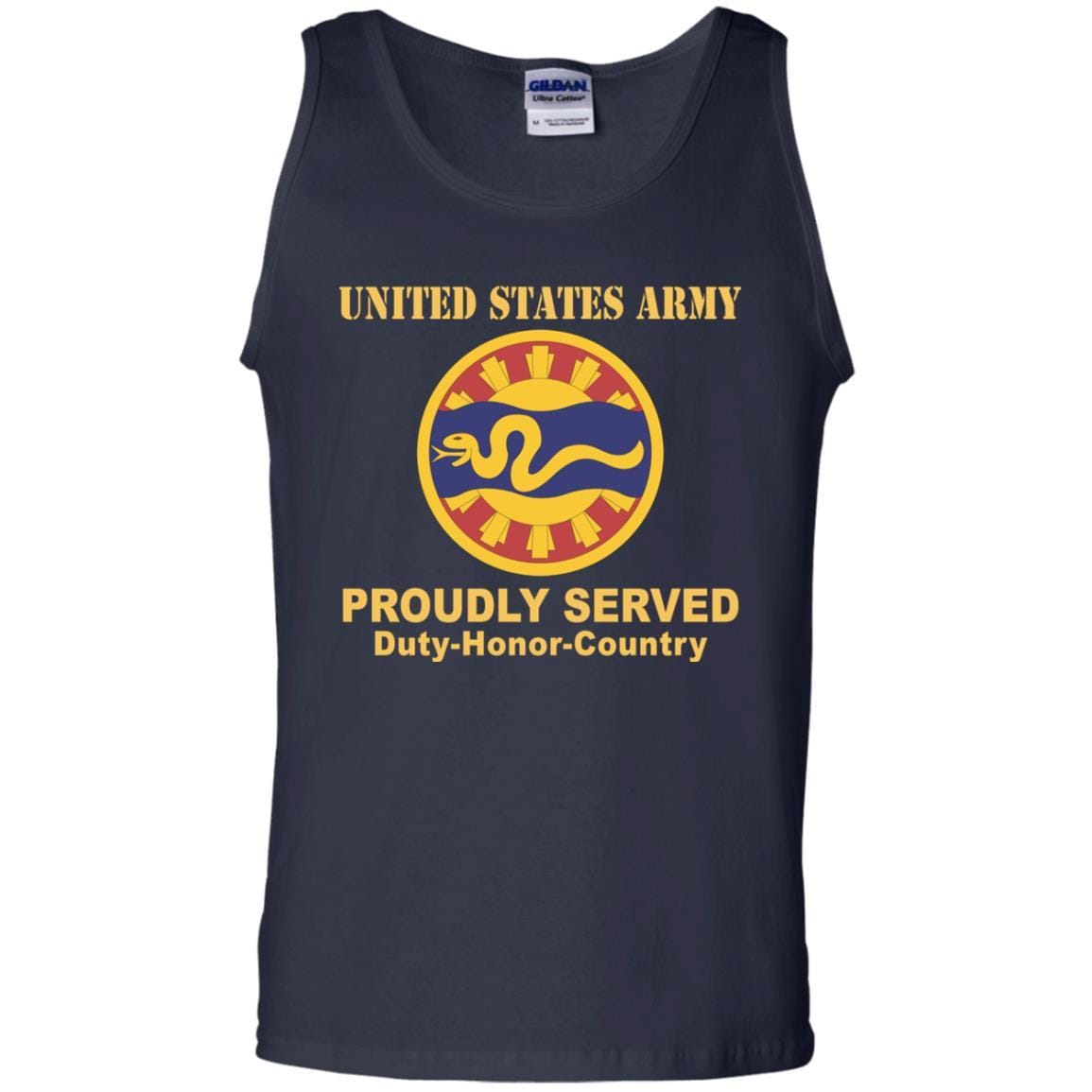 US ARMY 116TH CAVALRY BRIGADE- Proudly Served T-Shirt On Front For Men-TShirt-Army-Veterans Nation