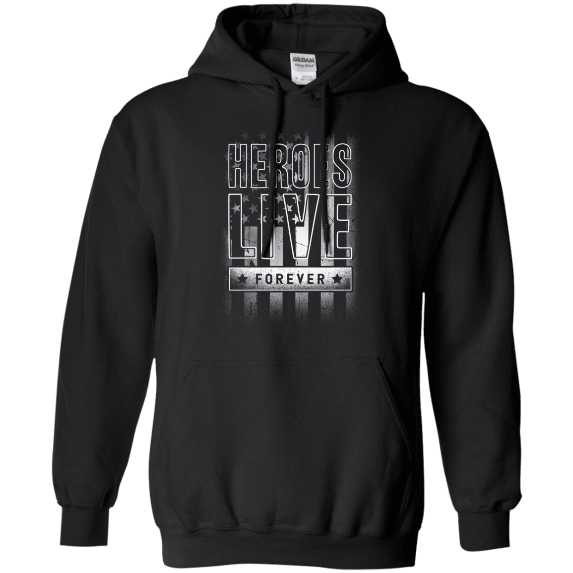 Military T-Shirt "Heroes Live Forever"-TShirt-General-Veterans Nation