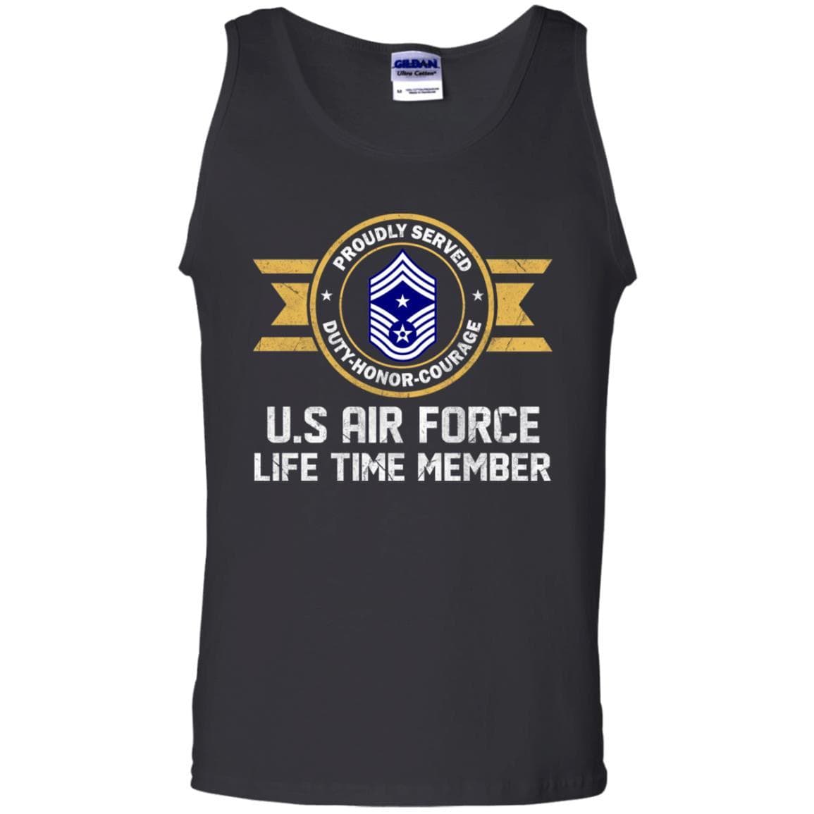 Life time member-US Air Force E-9 Command Chief Master Sergeant CCM E9 Noncommissioned Officer Ranks Men T Shirt On Front-TShirt-USAF-Veterans Nation