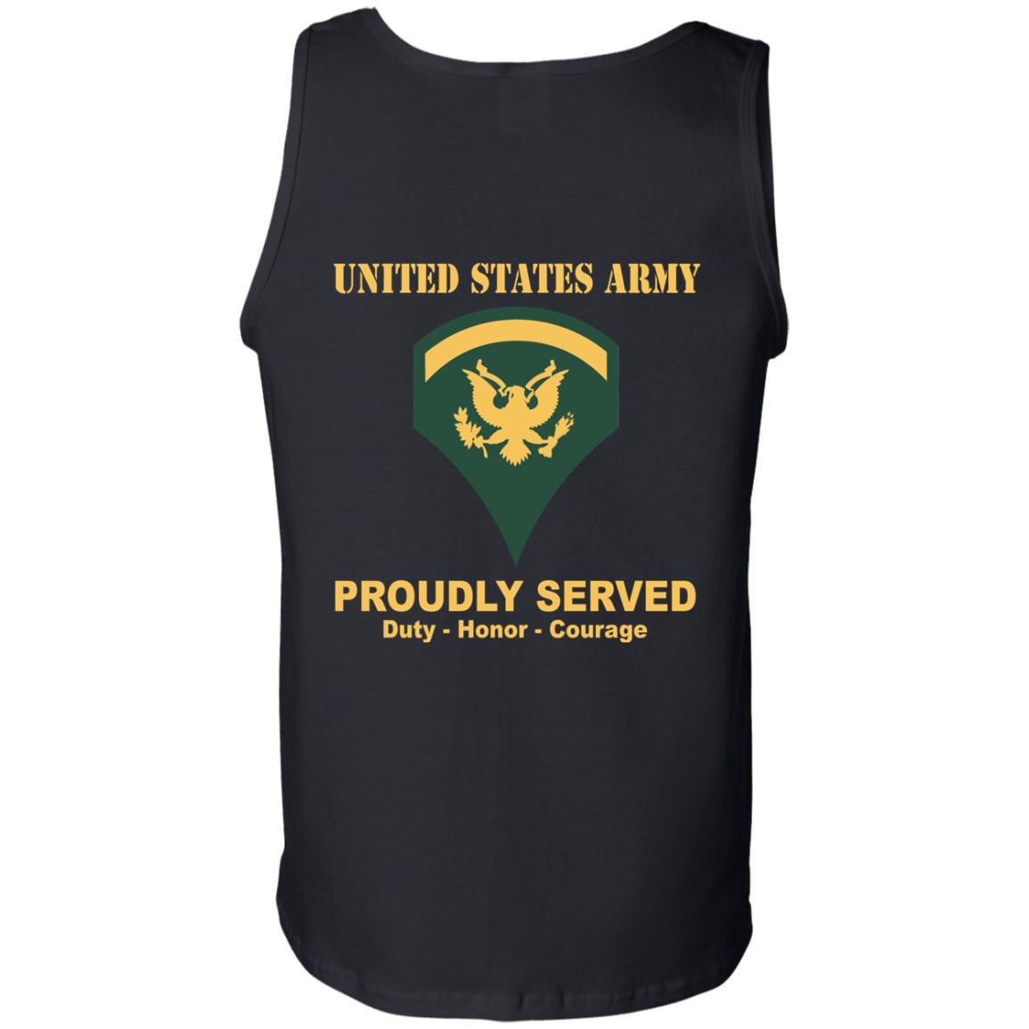 US Army E-5 SPC E5 Specialist Ranks Men Back US Army T Shirt-TShirt-Army-Veterans Nation