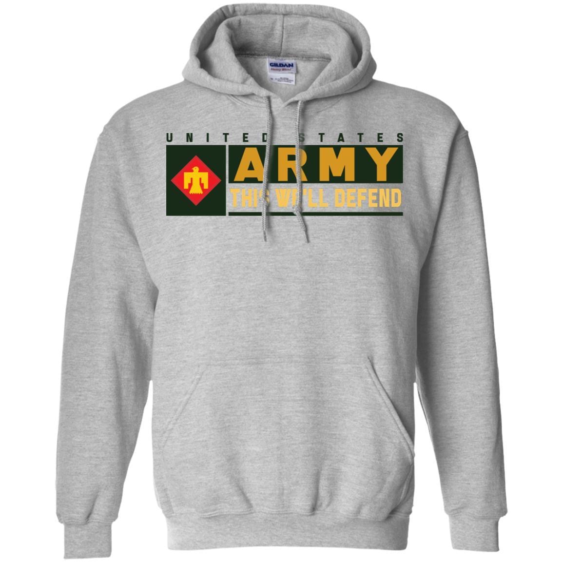 US Army 45TH INFANTRY BRIGADE COMBAT TEAM- This We'll Defend T-Shirt On Front For Men-TShirt-Army-Veterans Nation