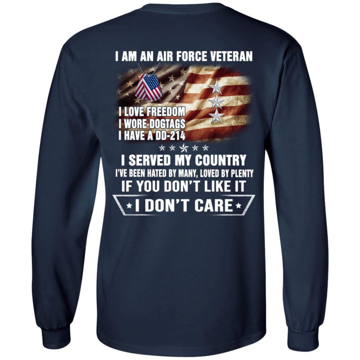 I Am An Air Force O-9 Lieutenant General Lt Ge O9 General Officer Ranks Veteran T-Shirt On Back-TShirt-USAF-Veterans Nation