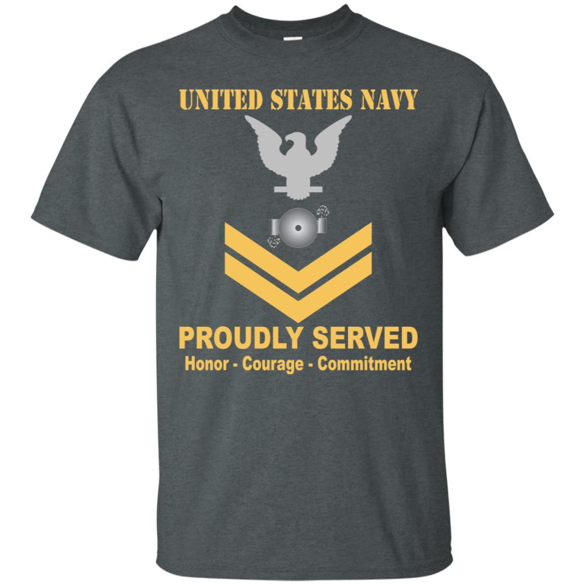 U.S Navy Boiler technician Navy BT E-5 Rating Badges Proudly Served T-Shirt For Men On Front-TShirt-Navy-Veterans Nation