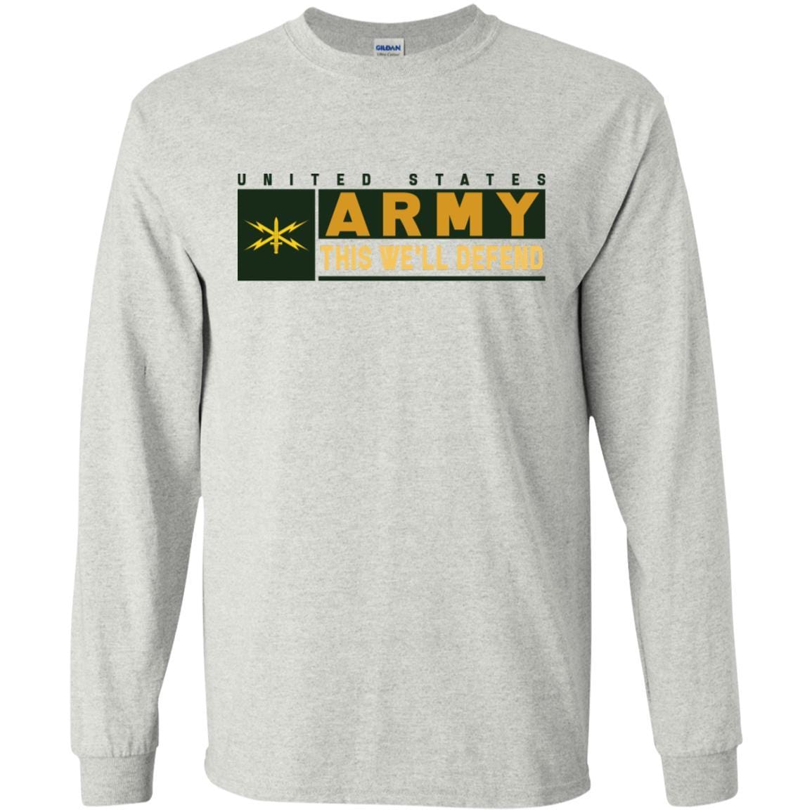 U.S. Army Cyber Corps- This We'll Defend T-Shirt On Front For Men-TShirt-Army-Veterans Nation