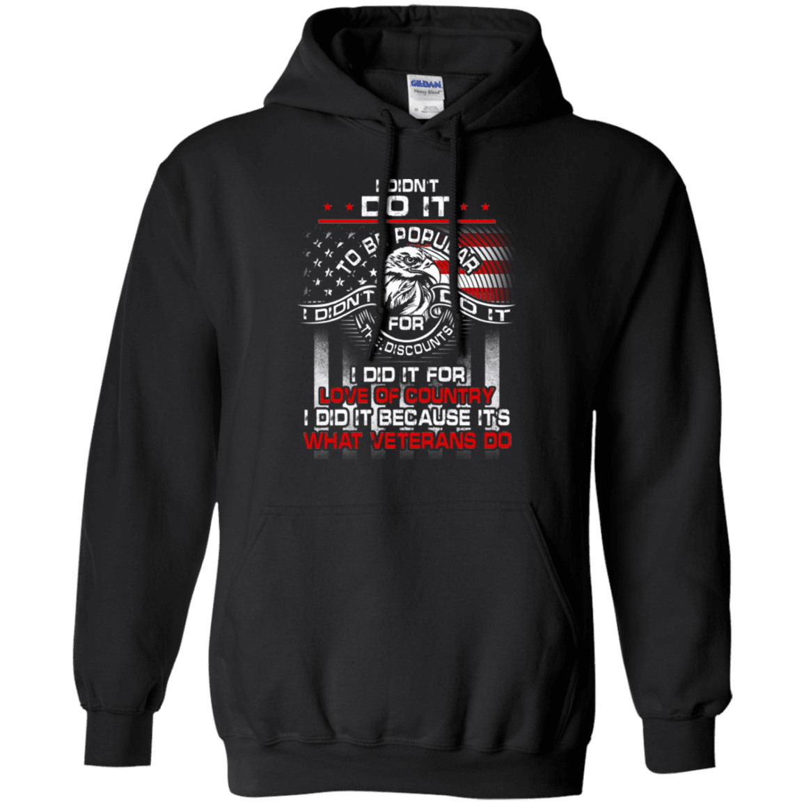 Military T-Shirt "I DID IT BECAUSE ITS WHAT VETERANS DO"-TShirt-General-Veterans Nation