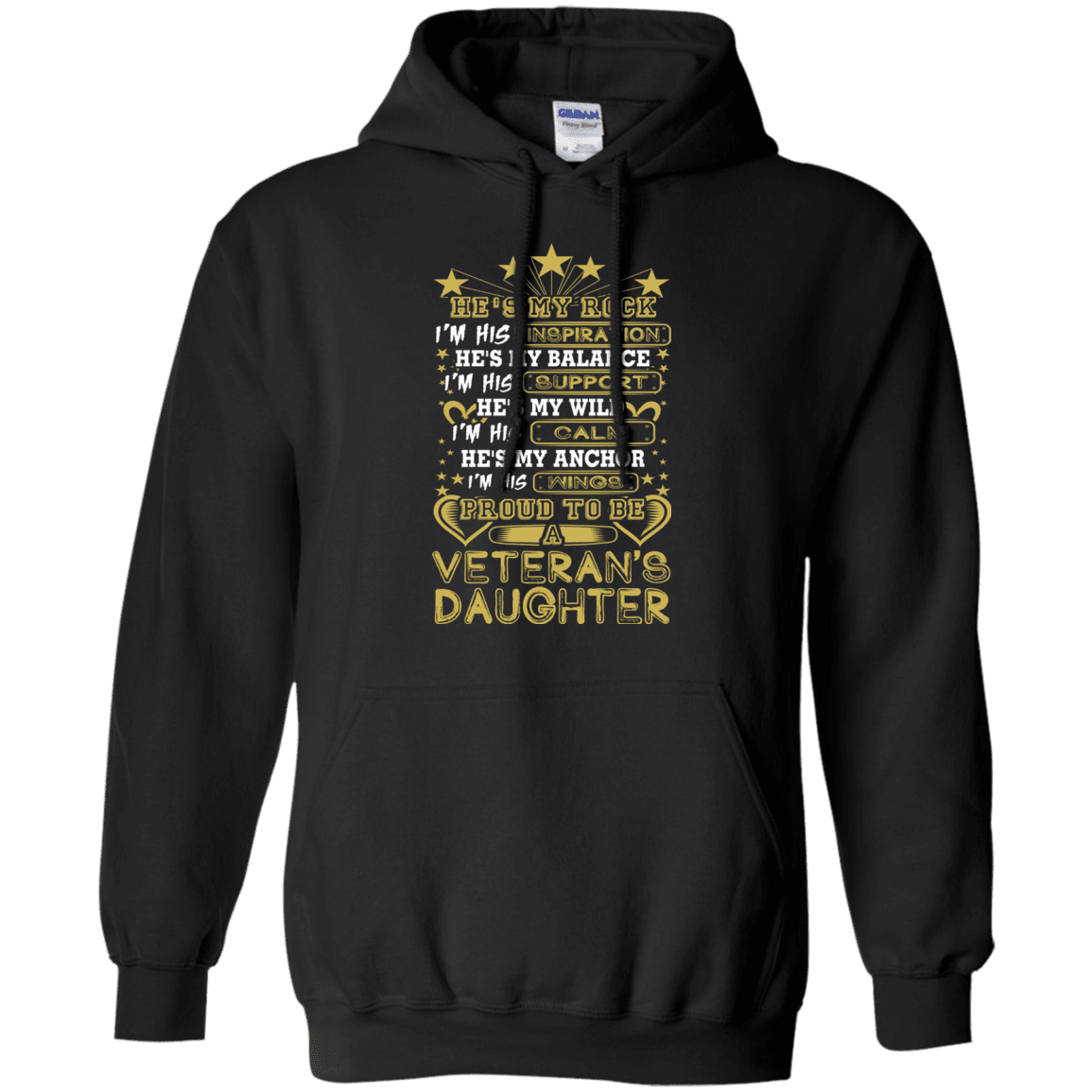 Military T-Shirt "PROUD TO BE A VETERAN'S DAUGHTER"-TShirt-General-Veterans Nation