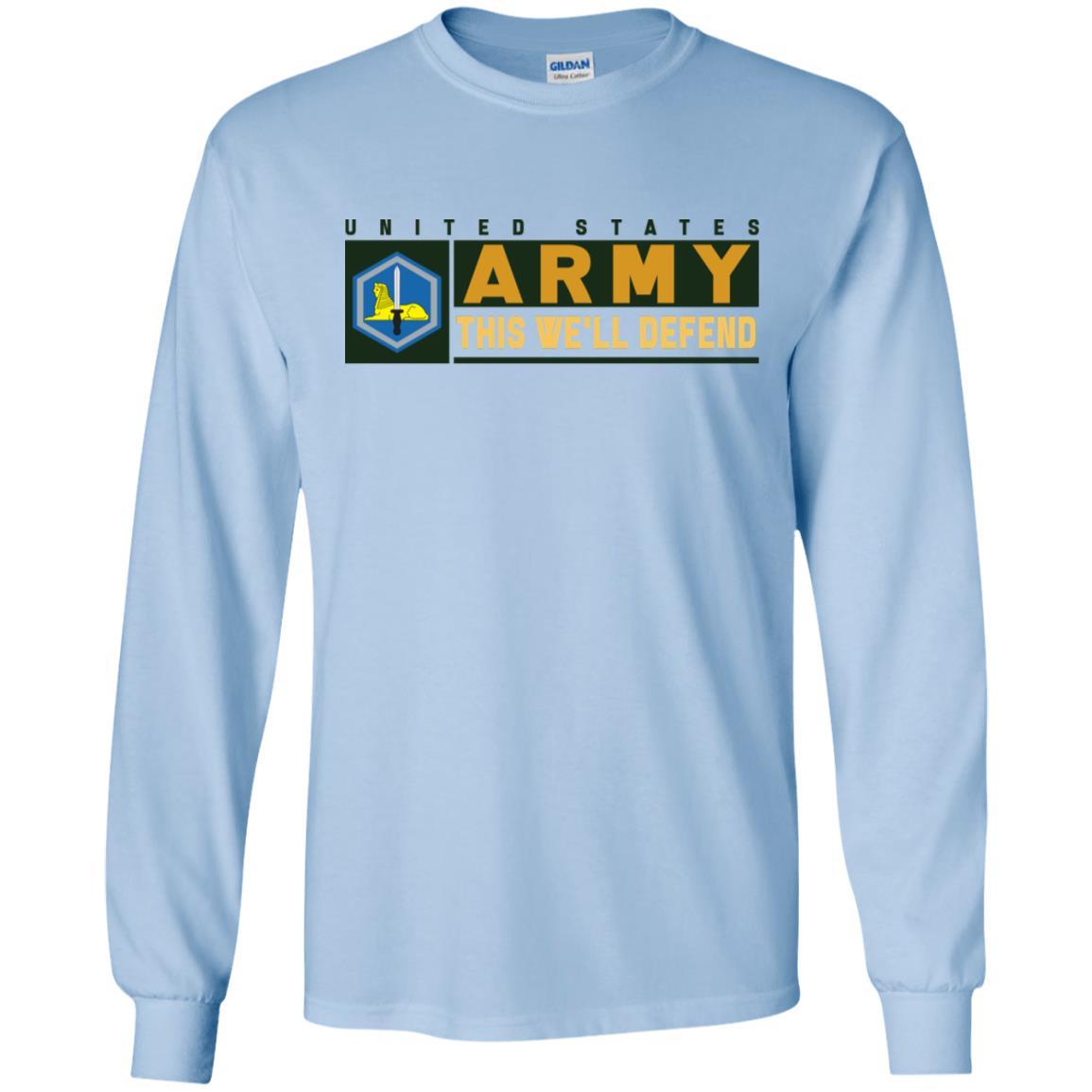 US Army 66TH MILITARY INTELLIGENCE BRIGADE- This We'll Defend T-Shirt On Front For Men-TShirt-Army-Veterans Nation