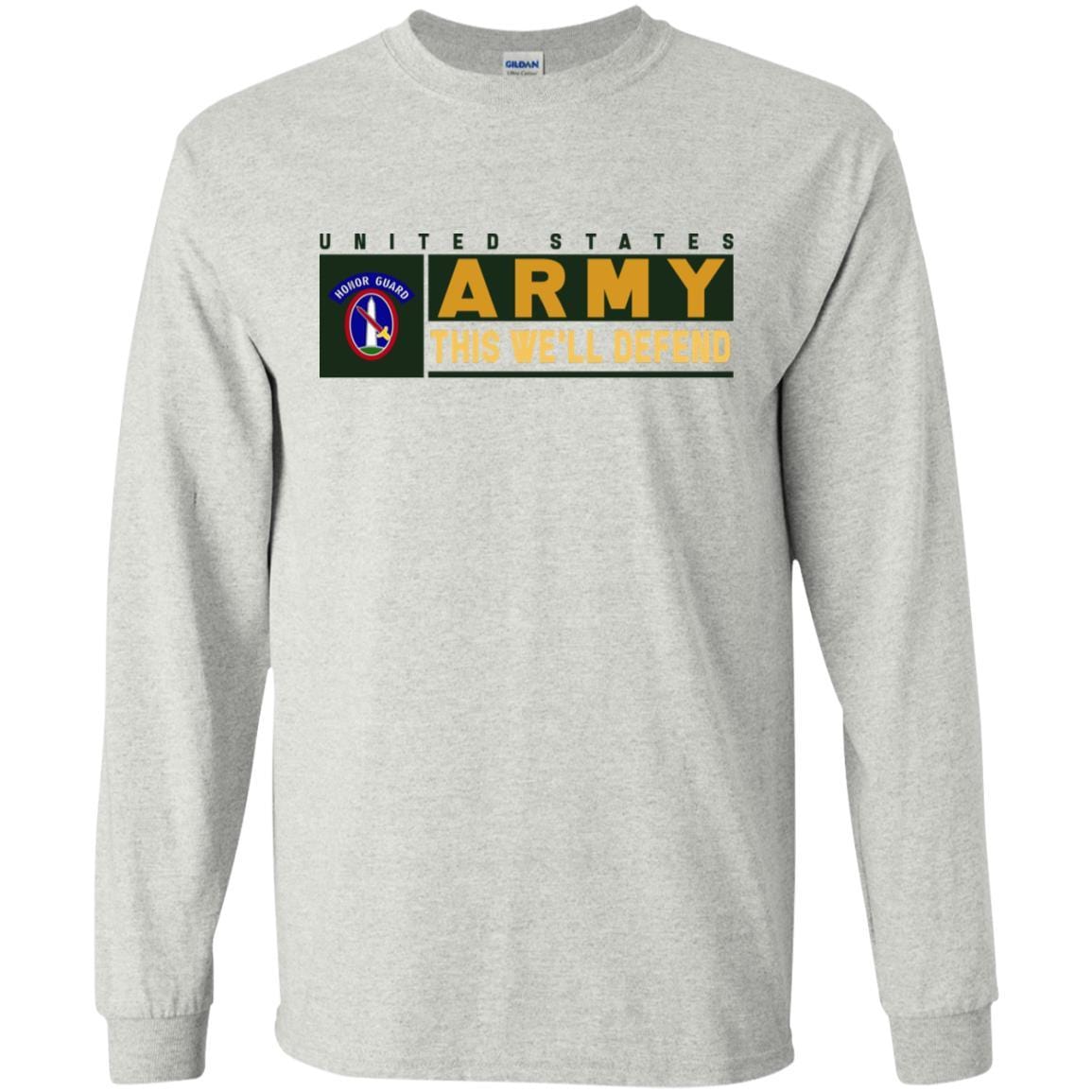 US Army 3RD INFANTRY REGIMENT, MILITARY DISTRICT OF WASHINGTON WITH HONOR GUARD TAB- This We'll Defend T-Shirt On Front For Men-TShirt-Army-Veterans Nation